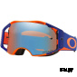 Очки для мотокросса OAKLEY Airbrake Flo оранжевые-синие / синяя Prizm MX (OO7046-61)