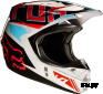 Мотошлем Fox V1 Falcon Helmet Grey/Red